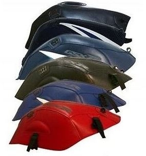 Bagster Tank Cover XT 600 E/K NAVY BLUE/LIGHT GREY, Navy Blue/Light grey | 1178B - Webike Thailand