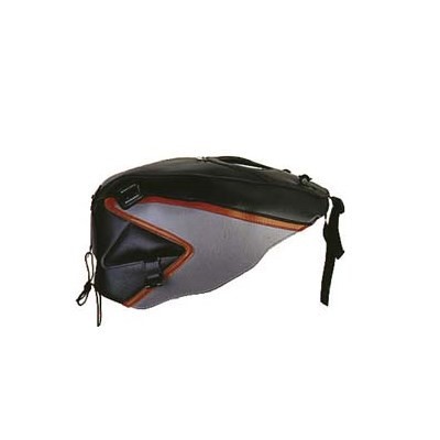 Bagster Tank Cover GPZ 500 S BLACK/STEEL GREY/Z RED, Black/Steel grey/Z Red | 1222B - Webike Thailand