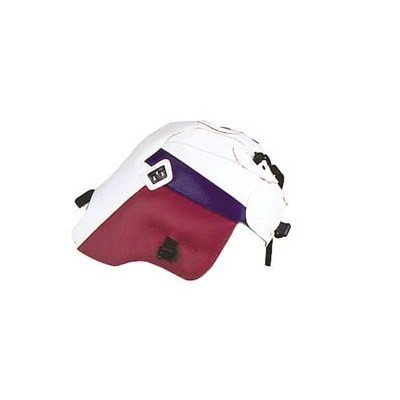 Bagster Tank Cover XT 600 E/K  WHITE/FUCHSIA/BLUE, White/Fuchsia/Strip Blue | 1232B - Webike Thailand