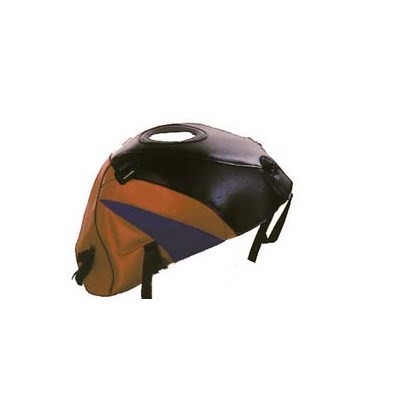 Bagster Tank Cover ZX 6 R black/red/china blue KAWASAKI, Black/Red/tip China Blue | 1361C - Webike Thailand