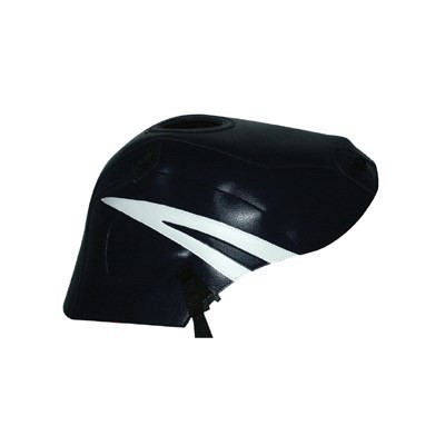 Bagster Tank Cover GSX 600 R dark blue/white and dark blue triangle 2004, Blue dark/tip White | 1478A - Webike Thailand