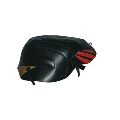 Bagster Tank Cover RSV 1000 R/FACTORY/black/persico/gold 04, Black/Deco Persico/and gold | 1486A - Webike Thailand