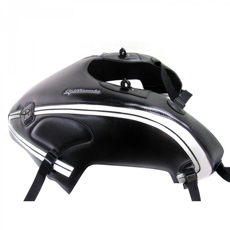 Bagster Tank Cover MOTO GUZZI CALIFORNIA 1400 NOIR DECO BLANCHE 2013, Black/Deco White | 1650A - Webike Thailand