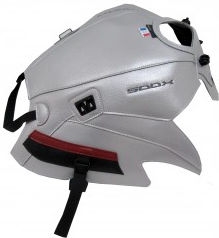 Bagster Tank Cover  HONDA CB 500 X 2018, silver/black/dark red | 1713F - Webike Thailand