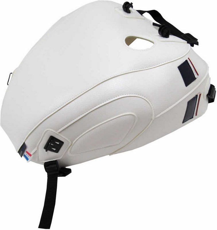 Bagster Tank Cover  STREET TWIN   2018, white/ deco dark bleu/ white | 1717D - Webike Thailand