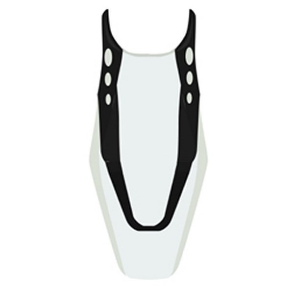 Bagster Seat Cover 600 HORNET / white/black, black letters 05, White/Black/Letters  black | 2146E - Webike Thailand