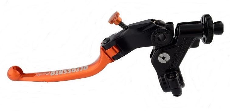 Accossato clutch control, standard folding lever, Orange colour, 29 mm, No RST