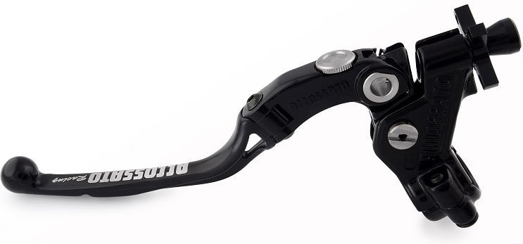 Accossato cable clutch control, standard folding lever, Black colour, 24 mm, RST