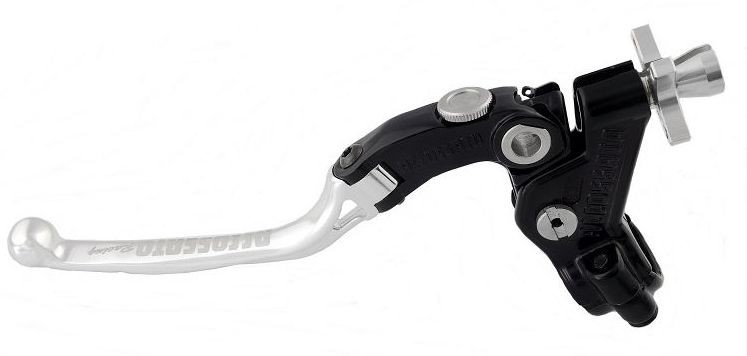 Accossato cable clutch control, standard lever provided with switch included, Silver colour, 24 mm, No RST