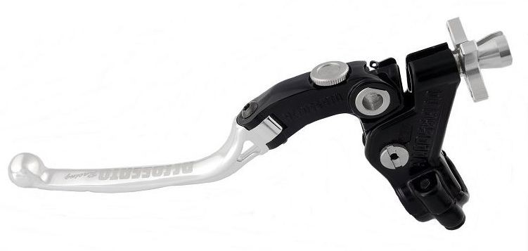 Accossato cable clutch control, standard lever provided with switch included, Silver colour, 24 mm, RST