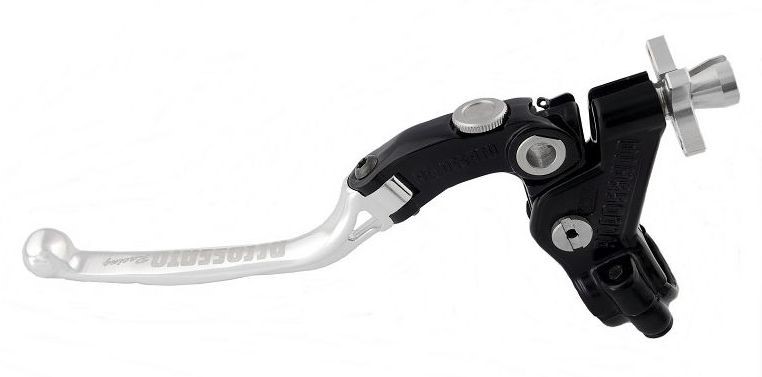 Accossato cable clutch control, standard lever provided with switch included, Silver colour, 29 mm, RST