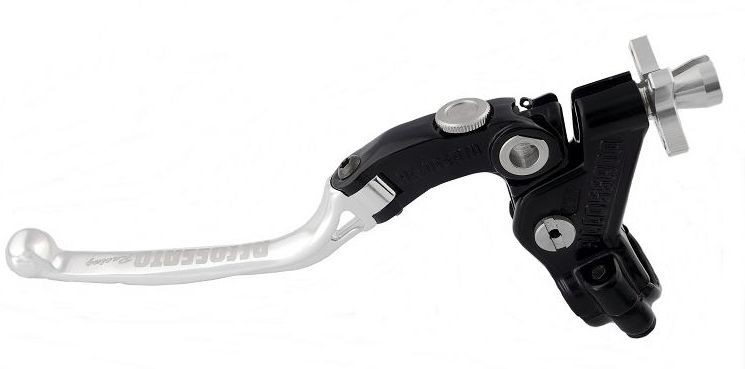Accossato cable clutch control, standard lever provided with switch included, Silver colour, 32 mm, No RST
