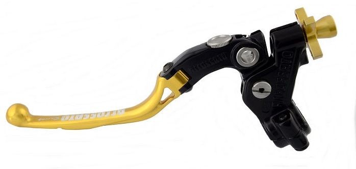 Accossato cable clutch control, standard lever provided with switch included, Gold colour, 32 mm, RST