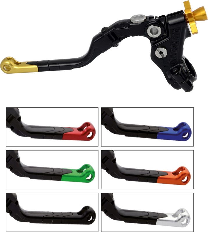 Accossato Cable "Revolution" clutch control, with hose clamp in titanium colour, handle and regulator in Black colour, 24-29-32-34 mm