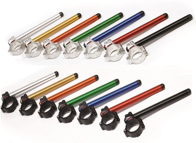 Accossato Set of Aluminium-forged clip-on provided with metal clamp composed of 2 half-rings (price per set)