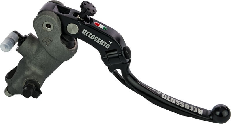 [Accossato] Accossato Forged brake master cylinder 17x20 folding lever, Type: Long lever 17cm, Options: RST | CY079-L-20-RST