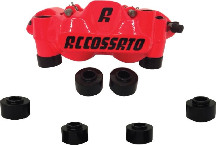 Accossato Front radial caliper spacers, H. 10,5mm