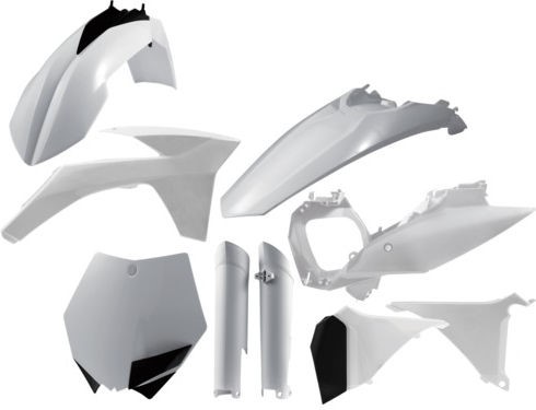 Acerbis Full Plastic Kit Ktm White | 0015702.030