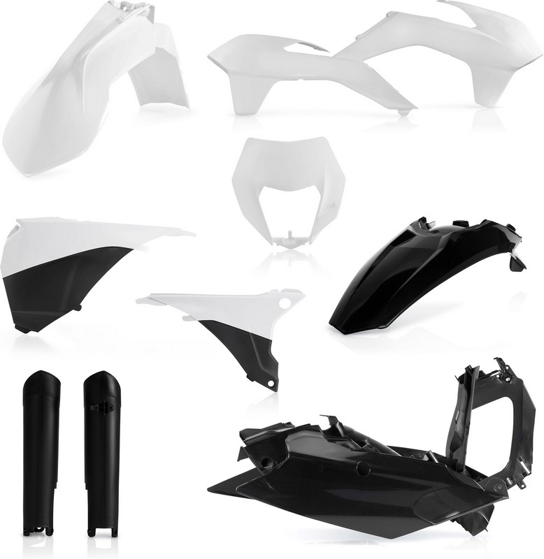 Acerbis Full Plastic Kit Ktm White/Black | 0017204.237