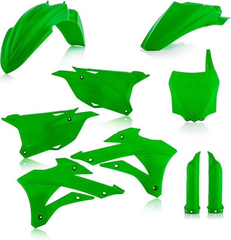 Acerbis Full Plastic Kit Kawasaki Green | 0017247.130