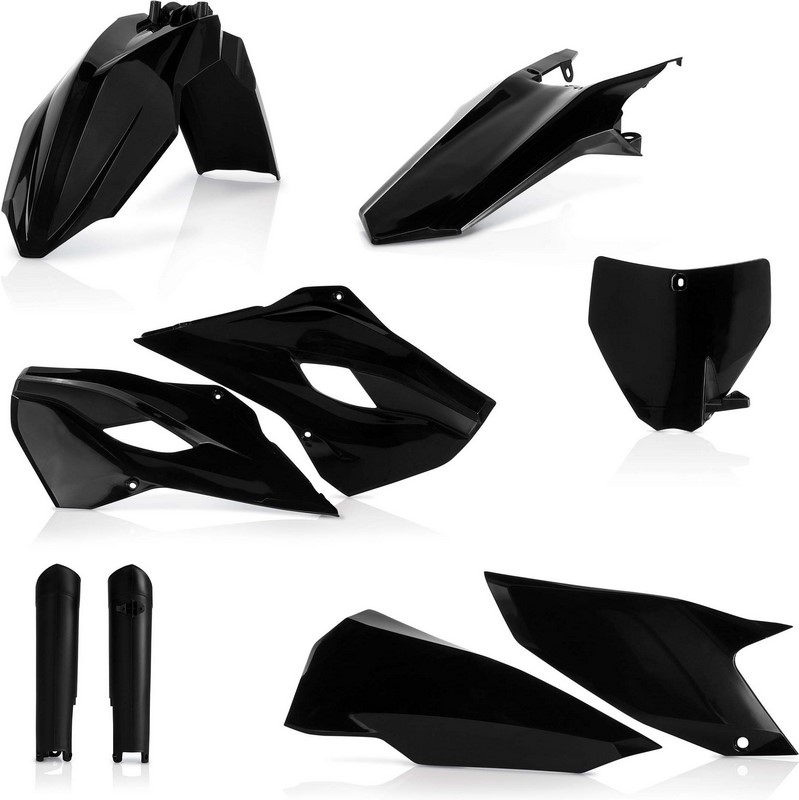 Acerbis Full Plastic Kit Husqvarna Black | 0017705.090.015