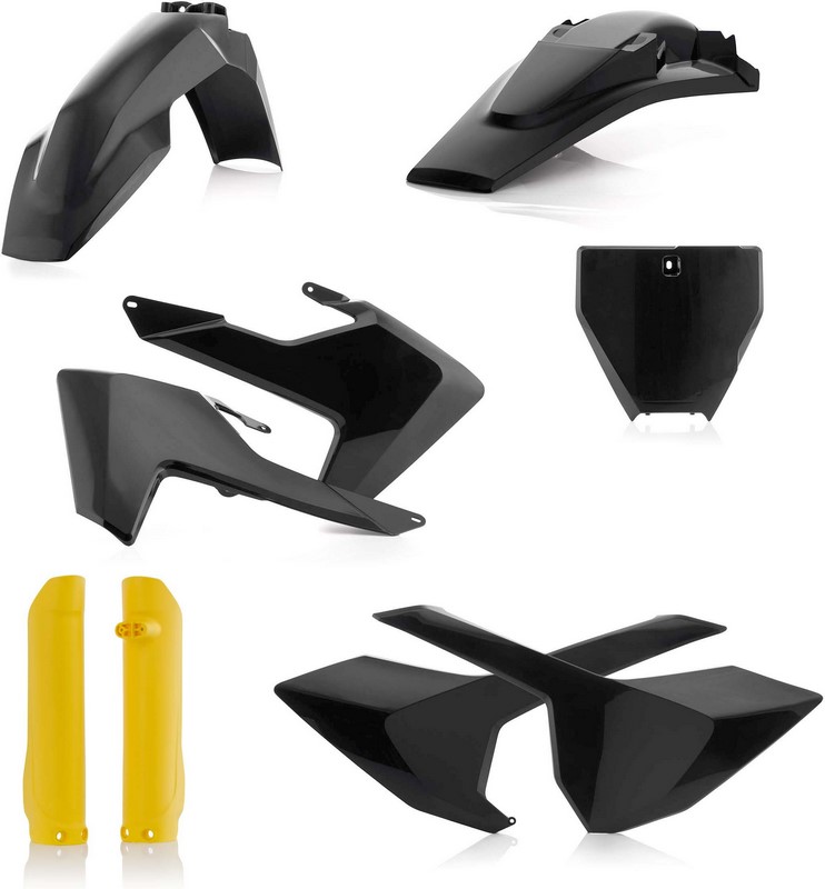 Acerbis Full Plastic Kit Husqvarna Black/Yellow | 0021831.318