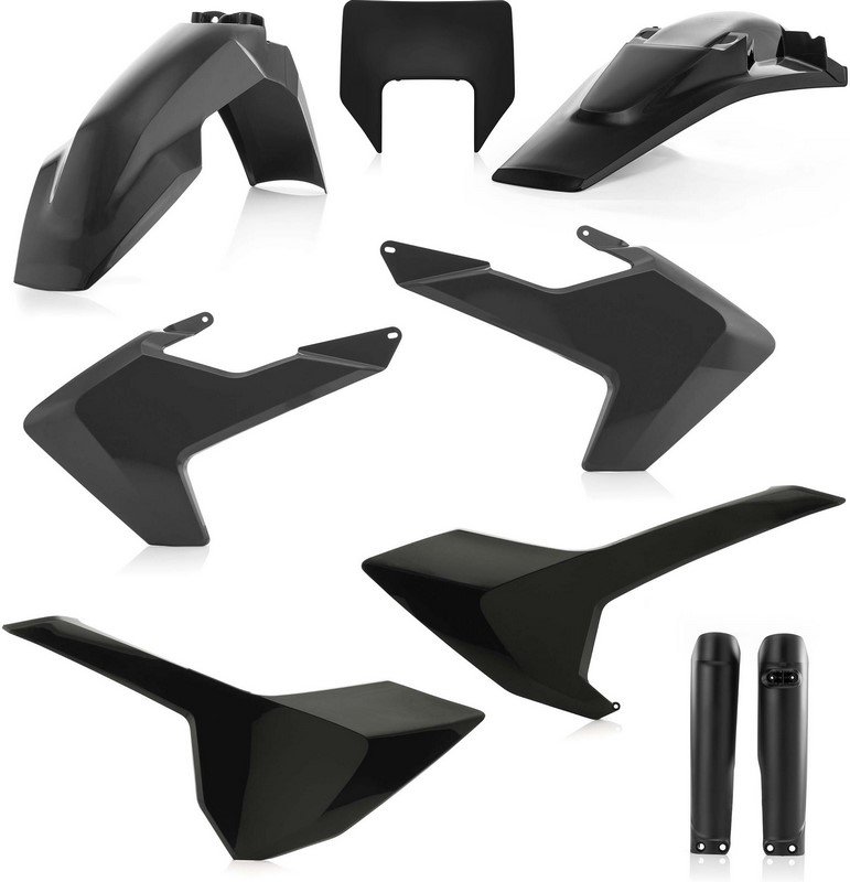 Acerbis Full Plastic Kit Husqvarna Black | 0022375.090