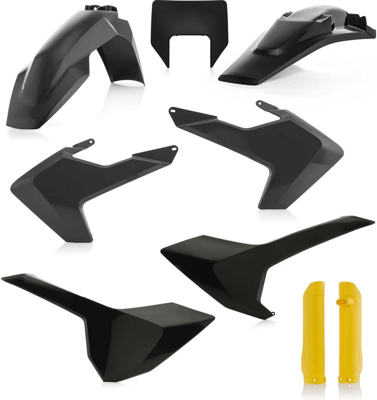 Acerbis Full Plastic Kit Husqvarna Black/Yellow | 0022375.318