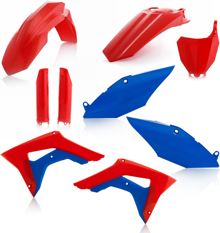 Acerbis Full Plastic Kit Honda Red/Blue | 0022385.344