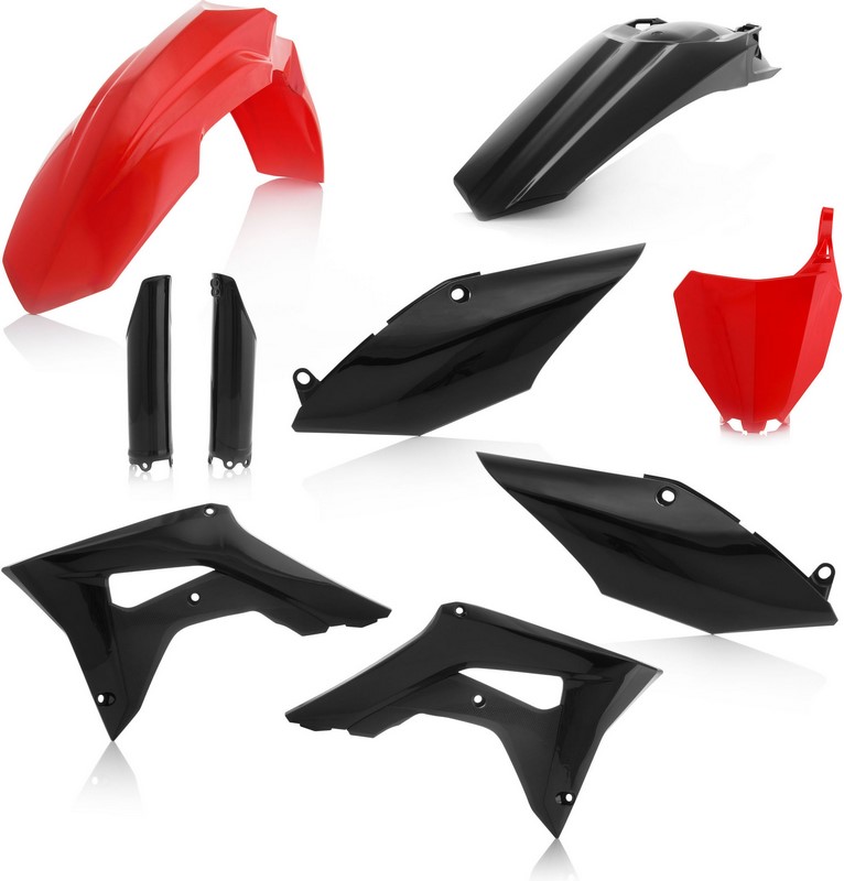 Acerbis Full Plastic Kit Honda Red/Black | 0022385.349