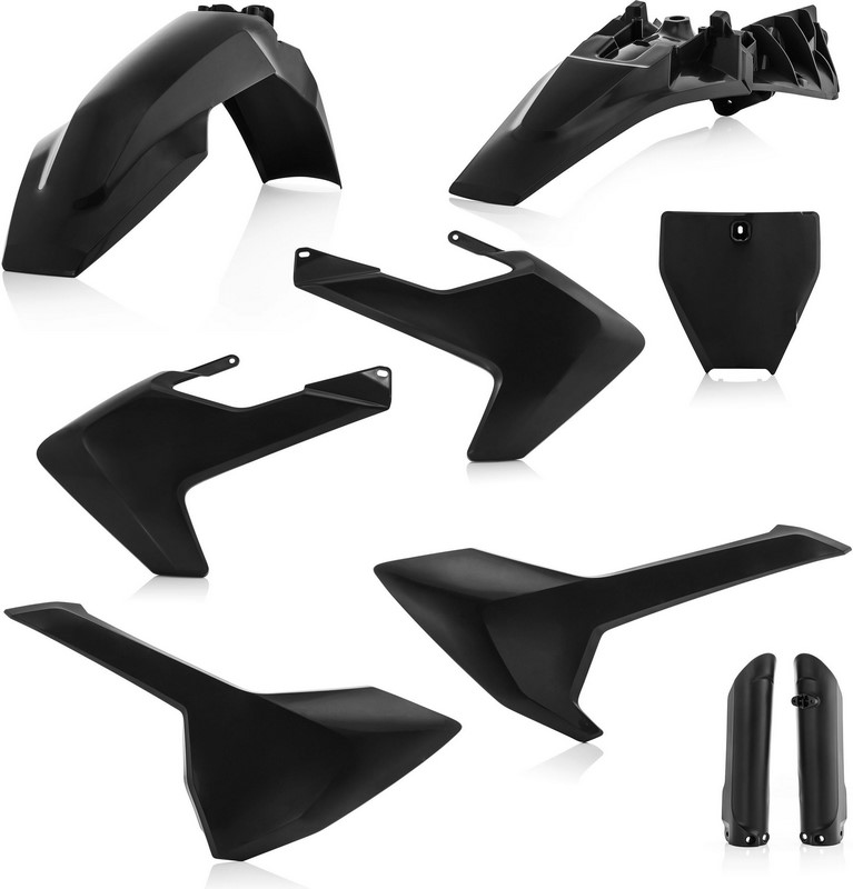 Acerbis Full Plastic Kit Husqvarna Black | 0023056.090