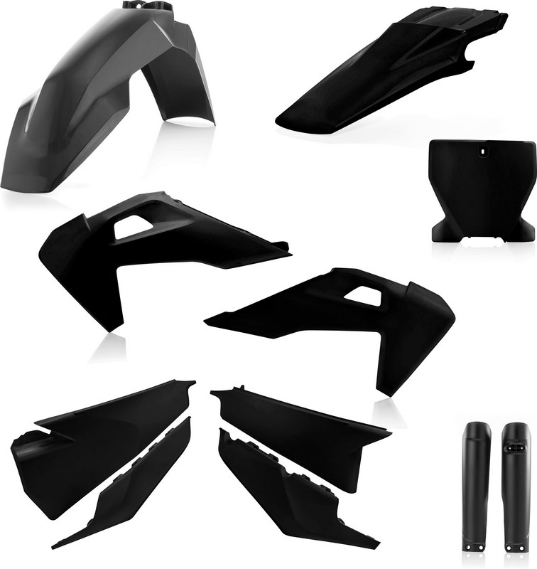 Acerbis Full Plastic Kit Husqvarna Black | 0023481.090