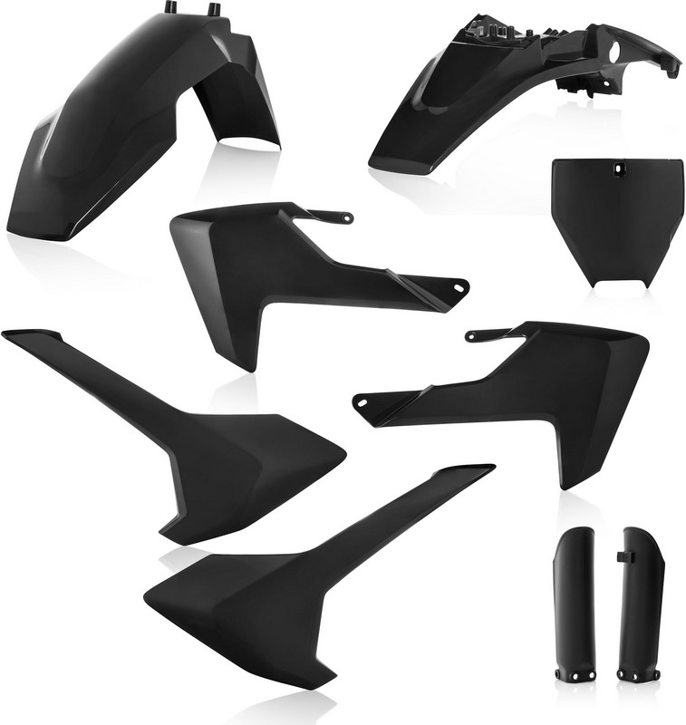 Acerbis Full Plastic Kit Husqvarna Black | 0023538.090