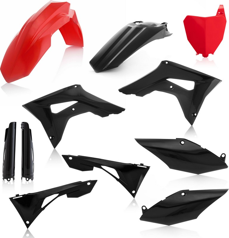 Acerbis Full Plastic Kit Honda Red/Black | 0023615.349