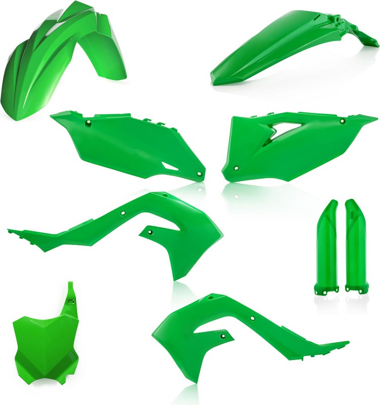 Acerbis Full Plastic Kit Kawasaki Green | 0023649.130