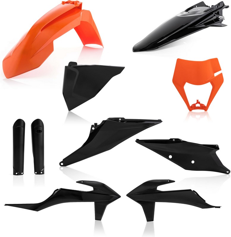 Acerbis Full Plastic Kit Ktm Black/Orange | 0024054.313