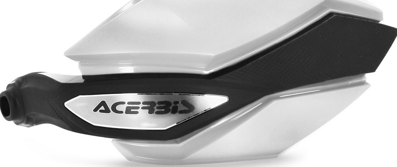 HANDGUARDS ARGON, WHITE/BLACK - Webike Thailand
