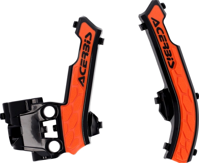 X-GRIP FRAME PROTECTOR, BLACK/ORANGE - Webike Thailand