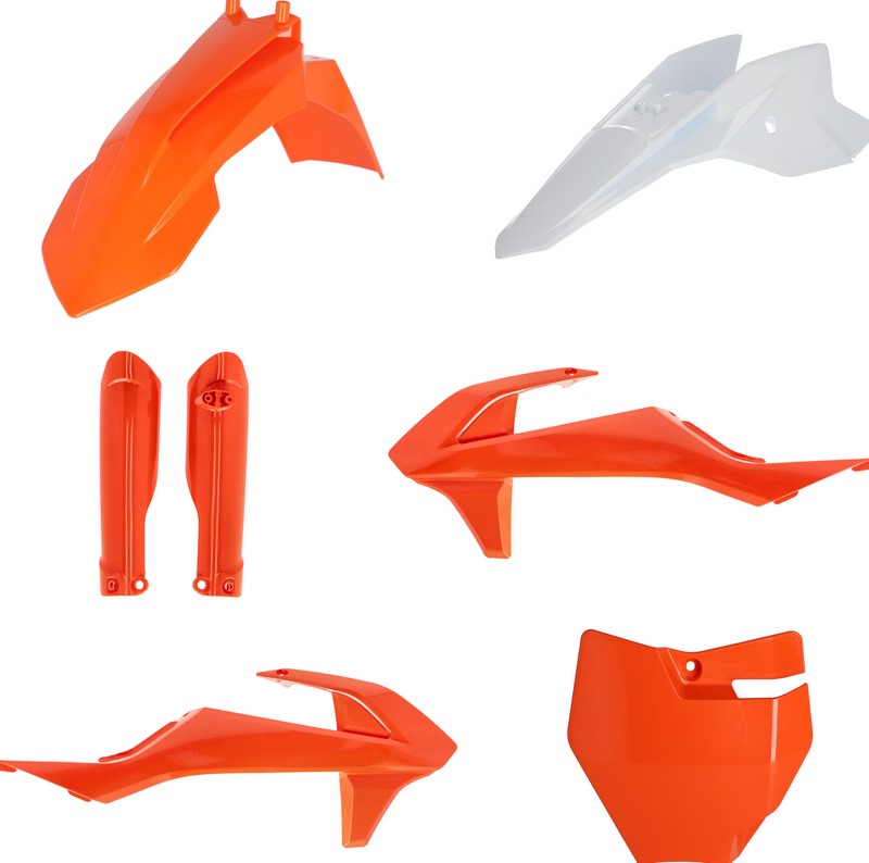 FULL PLASTIC KIT, ORANGE/WHITE - Webike Thailand