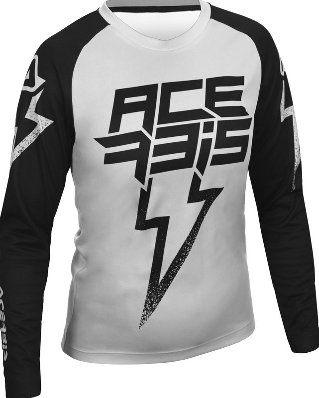 [Acerbis] JERSEY J-KID BLIZZARD, GREY/BLACK, Size XS