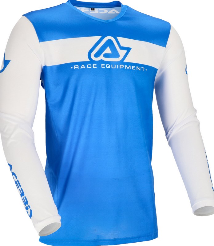 [Acerbis] JERSEY MX J-TRACK INC 2.0, WHITE/BLUE, Size S