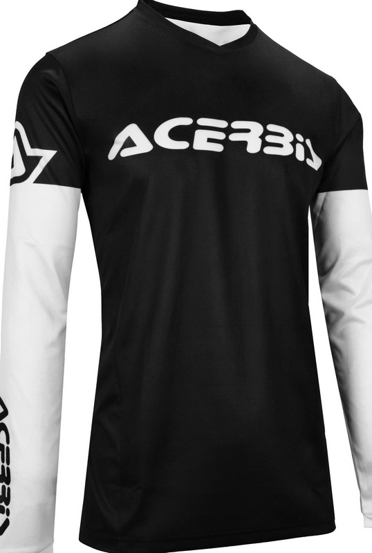 [Acerbis] JERSEY MX J-TRACK INC 2.0, BLACK/WHITE, Size S