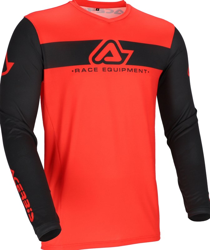 [Acerbis] JERSEY MX J-TRACK INC 2.0, BLACK/RED, Size S