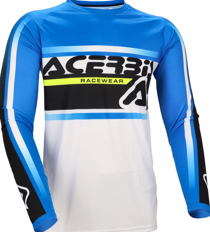 [Acerbis] JERSEY MX LINEAR KID, WHITE/BLUE, Size XS
