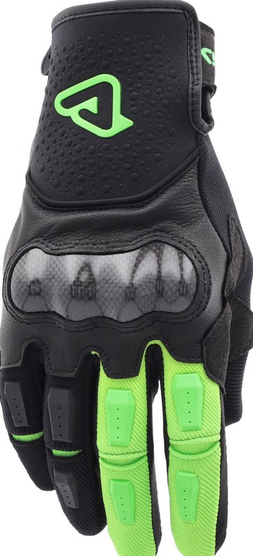 [Acerbis] GLOVES CARBON G 5.0, BLACK/GREEN, Size XS