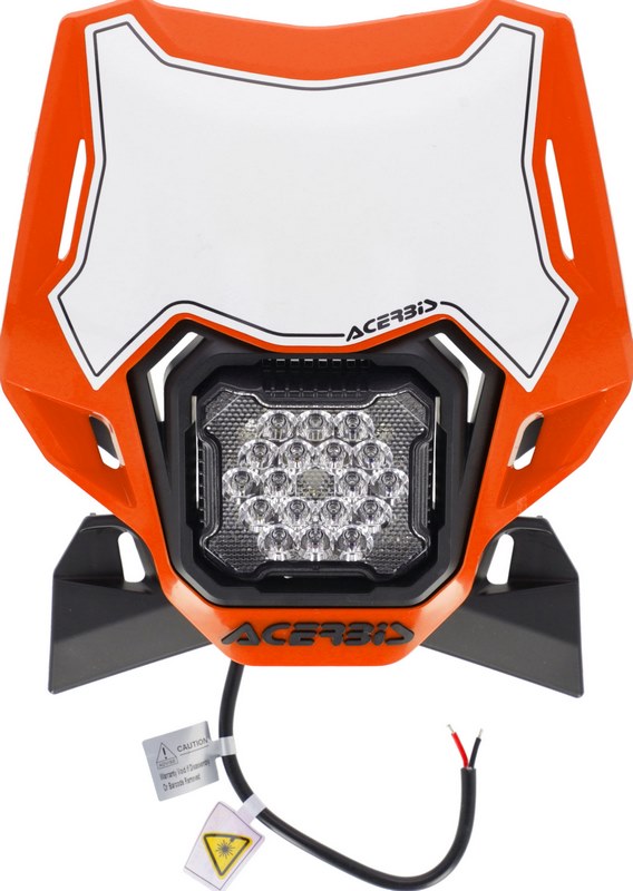 HEADLIGHT VSL LUMEN-X, ORANGE/BLACK - Webike Thailand