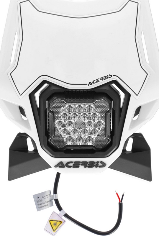HEADLIGHT VSL LUMEN-X, WHITE/BLACK - Webike Thailand
