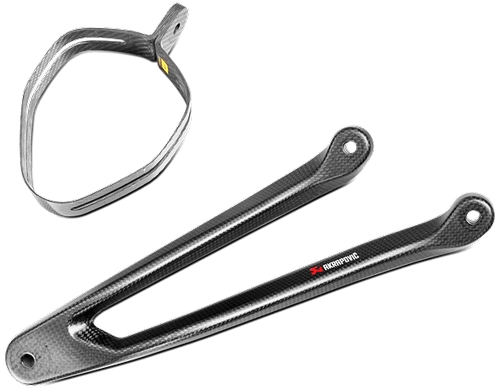 Akrapovic Muffler bracket with Muffler clamp Carbon for Kawasaki Ninja ZX-10R 2004-2018 | P-MBK10E2 - Webike Thailand