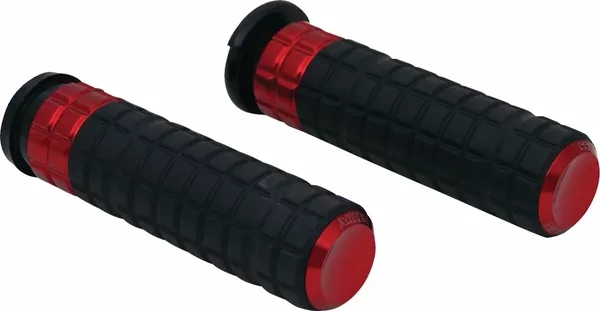 [Arlen Ness] Arlen Ness SpeedLiner Grips Red | 500-021