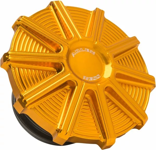 [Arlen Ness] Arlen Ness Vented Gas Cap Gold | 701-004